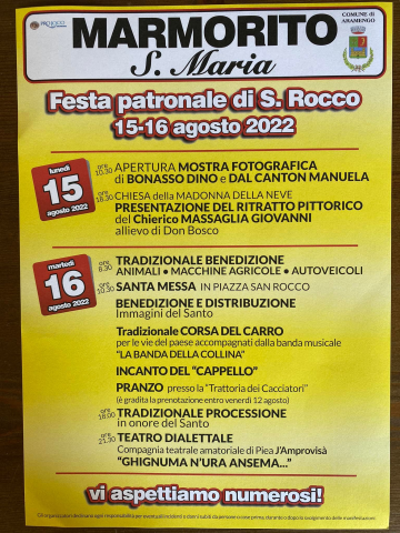 Festa patronale di San Rocco 2022