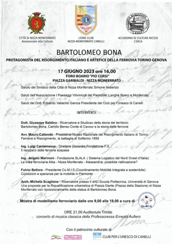 Convegno Bartolomeo Bona - 17 giugno 2023