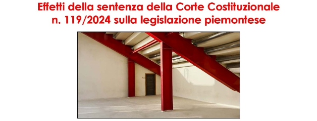 Effetti della sentenza della Corte Costituzionale n. 1192024 sulla legislazione piemontese (copertina)