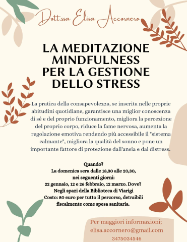 La meditazione mindfulness per la gestione dello stress