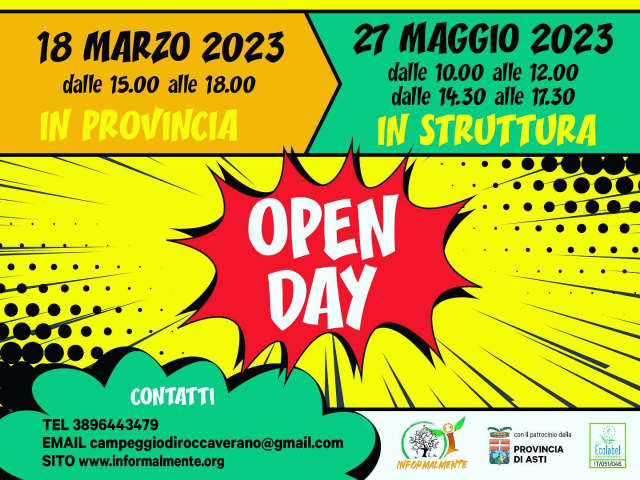 Open day 2023 - Campeggio di Roccaverano