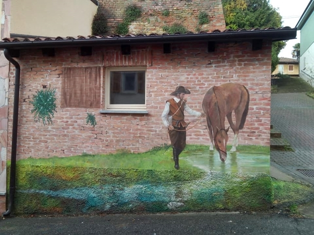 0️⃣8️⃣ The walls tell... | "Armiger with horse" (I muri raccontano... | «Armigero con cavallo»)