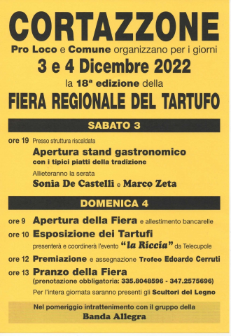 Cortazzone - Fiera Regionale del Tartufo 2022
