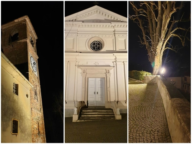 Nuova illuminazione a led per la chiesa parrocchiale di Berzano di San Pietro