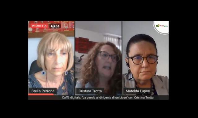 Caffè digitale: "La parola al dirigente di un Liceo" con Cristina Trotta