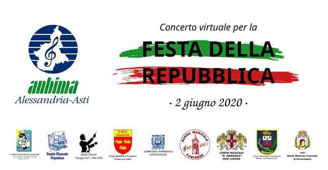 Festa della Repubblica 2020: concerto virtuale organizzato da ANBIMA Alessandria-Asti