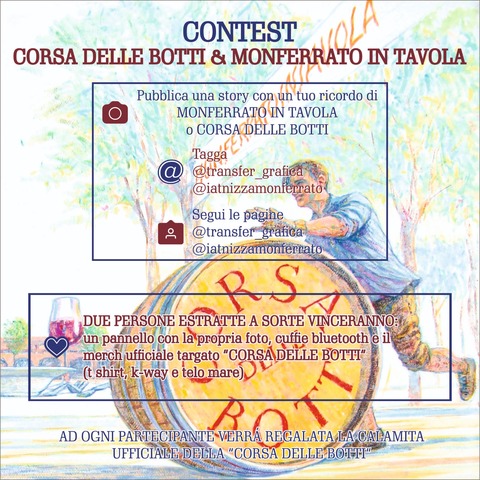 Monferrato in Tavola e Corsa delle Botti: un contest fotografico su Instagram aspettando l'edizione 2021