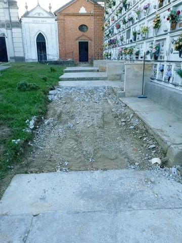Revigliasco d'Asti: interventi al cimitero per eliminare le barriere architettoniche
