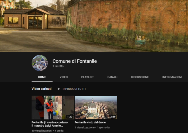 Il Comune di Fontanile apre un canale su YouTube