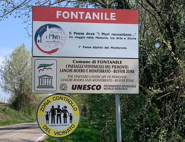 Fontanile: nuovi cartelli turistici agli ingressi del "primo paese dipinto del Monferrato"