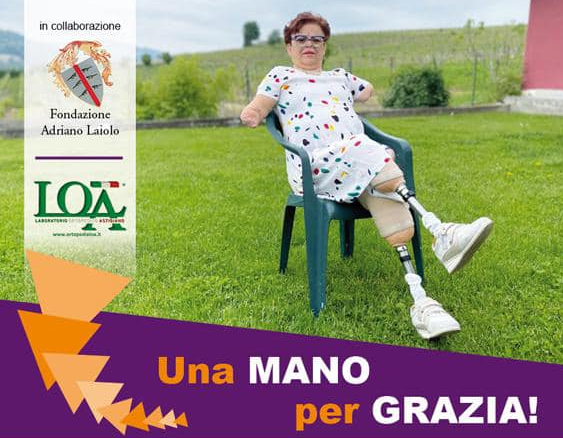 "Una mano per Grazia!": eventi di raccolta fondi a Canelli e San Marzano Oliveto per donare una mano protesica a Grazia La Mattina